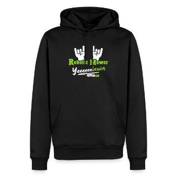 Tondeuse à gazon robotisée Tondeuse à gazon robotisée - Sweat à capuche Premium bio Homme - noir - Devant - Nico (187cm)