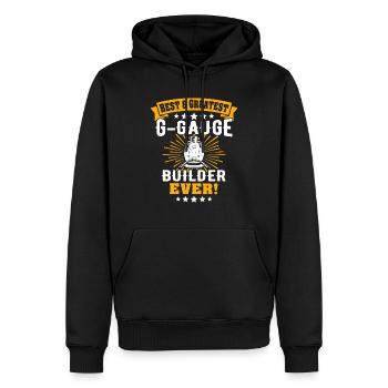 Garden Railway Garden Railway G Gauge - Men’s Premium Organic Hoodie - black - Front - Nico (187cm)