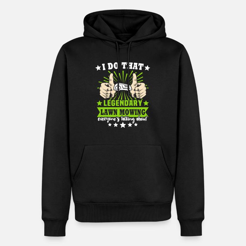 Tondeuse robot Robot tondeuse - Sweat à capuche Premium bio Homme - noir