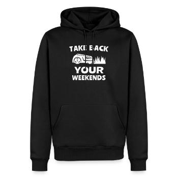 Tondeuse à gazon robotisée Tondeuse à gazon robotisée - Sweat à capuche Premium bio Homme - noir - Devant - Nico (187cm)