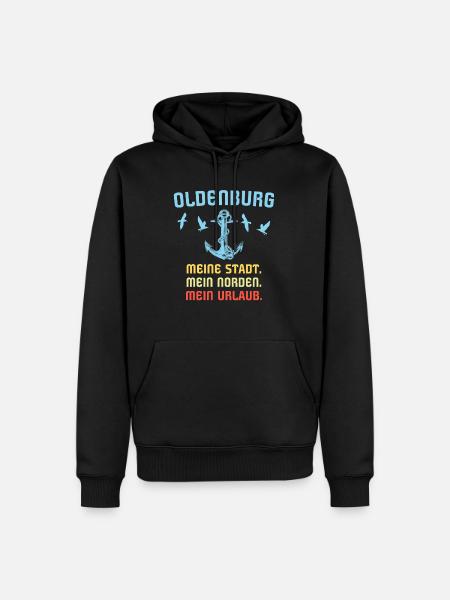 Oldenburg Sprüche Oldenburger Spruch - Männer Premium Bio Hoodie - Schwarz