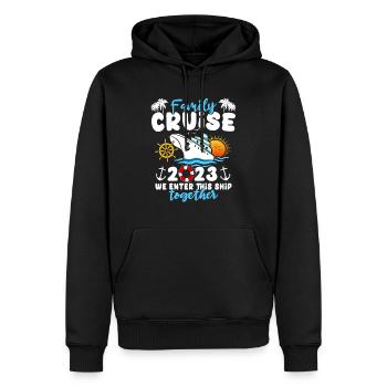 Kreuzfahrt 2023 Seereise - Männer Premium Bio Hoodie - Schwarz - Vorne - Nico (187cm)