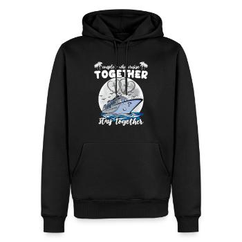 Kreuzfahrt Paar Seereise Kreuzfahrtschiff - Männer Premium Bio Hoodie - Schwarz - Vorne - Nico (187cm)