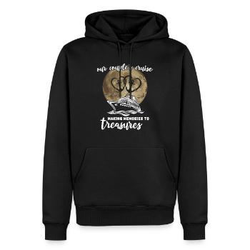 Kreuzfahrt Paar Seereise Kreuzfahrtschiff - Männer Premium Bio Hoodie - Schwarz - Vorne - Nico (187cm)