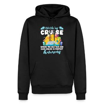 Kreuzfahrt Geburtstag Seereise - Männer Premium Bio Hoodie - Schwarz - Vorne - Nico (187cm)