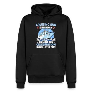Kreuzfahrt Geburtstag Geburtstagskreuzfahrt - Männer Premium Bio Hoodie - Schwarz - Vorne - Nico (187cm)