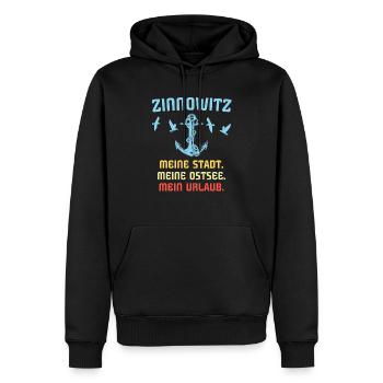 Zinnowitz Sprüche Zinnowitzer Spruch - Männer Premium Bio Hoodie - Schwarz - Vorne - Nico (187cm)