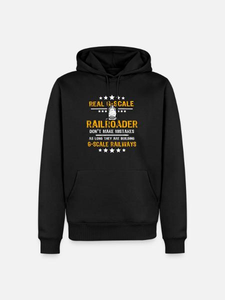 Railroad Garden Fault G Gauge - Men’s Premium Organic Hoodie - black