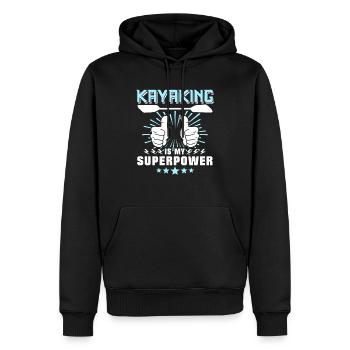 Kayakistes kayakistes - Sweat à capuche Premium bio Homme - noir - Devant - Nico (187cm)
