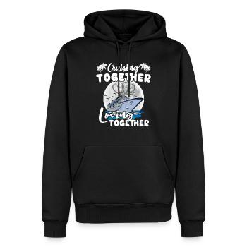 Kreuzfahrt Liebe Hochzeitsreise - Männer Premium Bio Hoodie - Schwarz - Vorne - Nico (187cm)