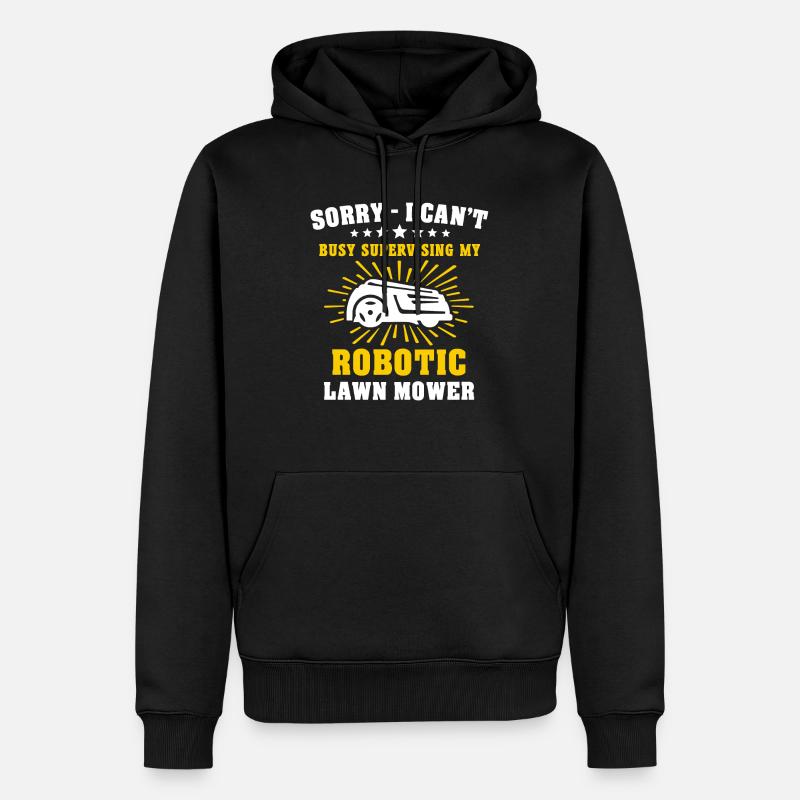 Tondeuse robot Robot tondeuse - Sweat à capuche Premium bio Homme - noir