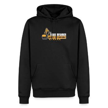 Baggerfahrer Bagger - Männer Premium Bio Hoodie - Schwarz - Vorne - Nico (187cm)