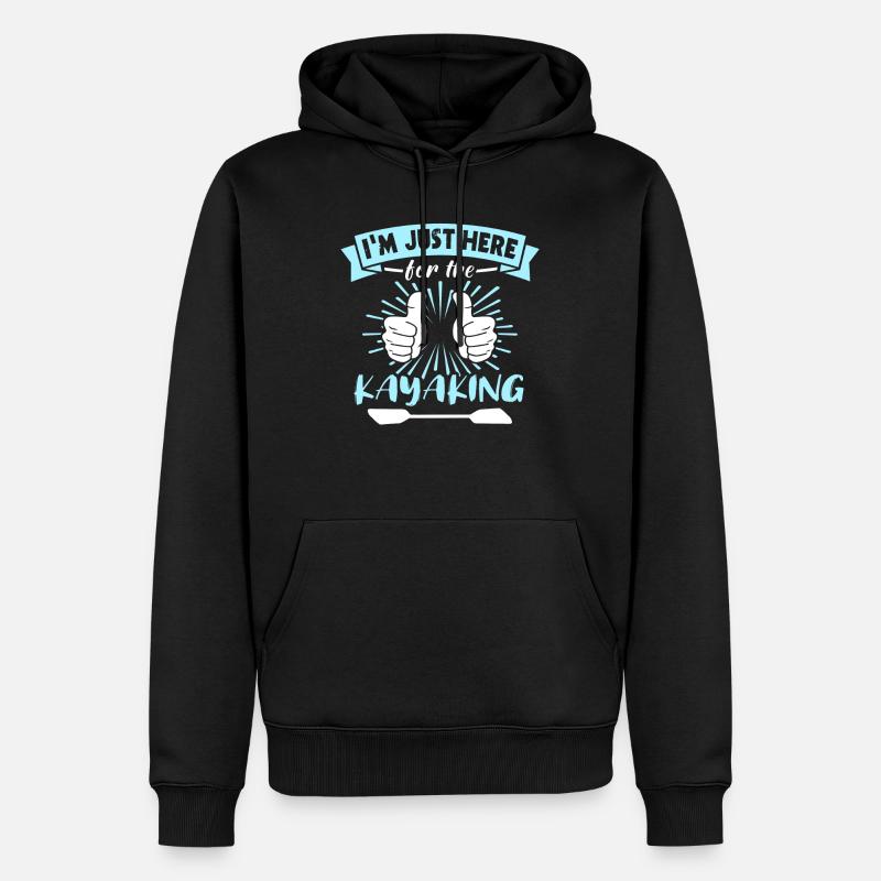 Kayaking - Männer Premium Bio Hoodie - Schwarz