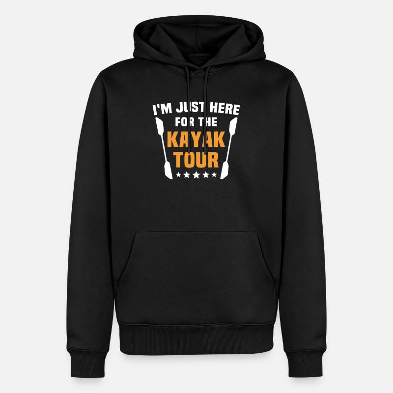 Kayaking - Männer Premium Bio Hoodie - Schwarz