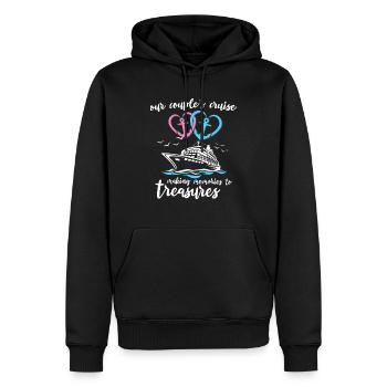 Kreuzfahrt Ehepaar - Männer Premium Bio Hoodie - Schwarz - Vorne - Nico (187cm)