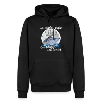 Kreuzfahrt Ehepaar - Männer Premium Bio Hoodie - Schwarz - Vorne - Nico (187cm)