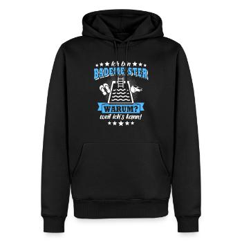 Schwimmmeister Bademeister - Männer Premium Bio Hoodie - Schwarz - Vorne - Nico (187cm)