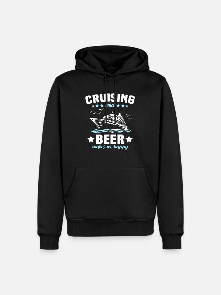 Cruise Beer - Men’s Premium Organic Hoodie - black