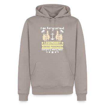 Kreuzfahrtschiff Kreuzfahrt - Männer Premium Bio Hoodie - Taupe - Vorne - Nico (187cm)