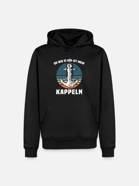 Kappeln Kappelner Spruch - Männer Premium Bio Hoodie - Schwarz