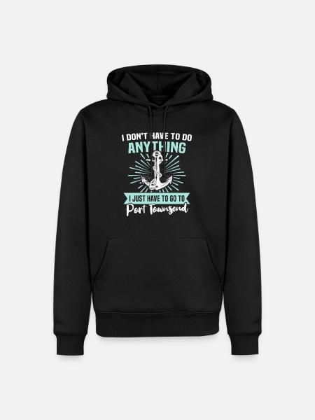 Port Townsend, Washington - Men’s Premium Organic Hoodie - black