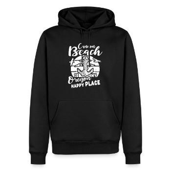 Cannon Beach OU - Sweat à capuche Premium bio Homme - noir - Devant - Nico (187cm)