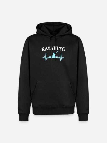 Kayak ECG - Sweat à capuche Premium bio Homme - noir