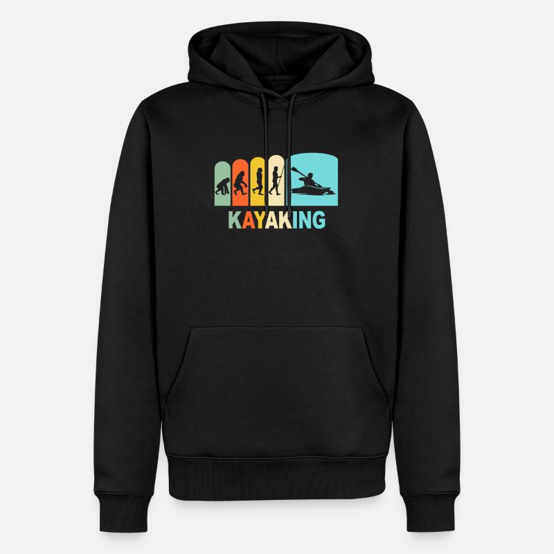Kayak Evolution Kayaking - Men’s Premium Organic Hoodie - black