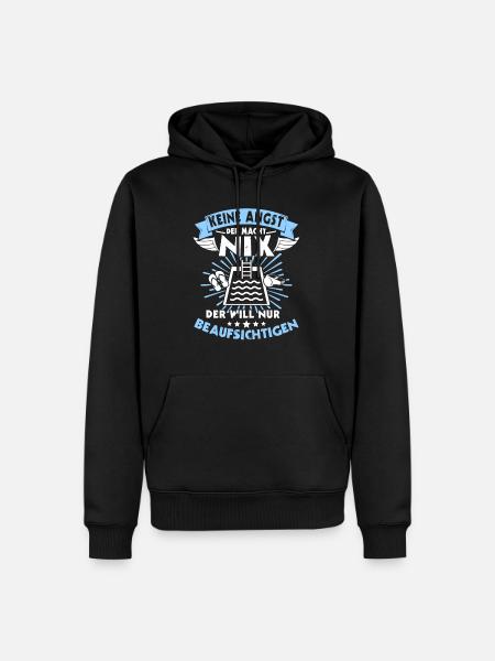 Schwimmmeister - Männer Premium Bio Hoodie - Schwarz