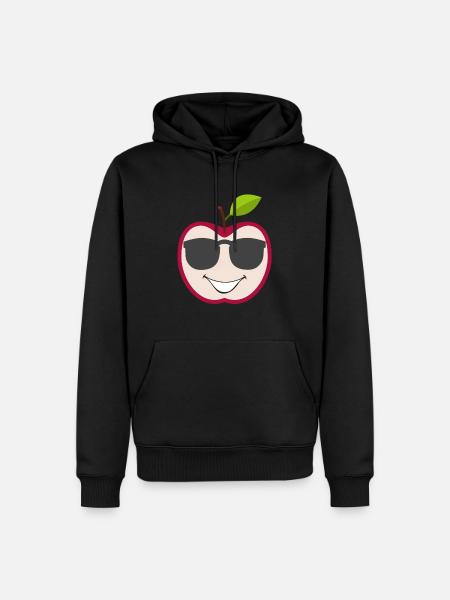 Good mood apple - Men’s Premium Organic Hoodie - black