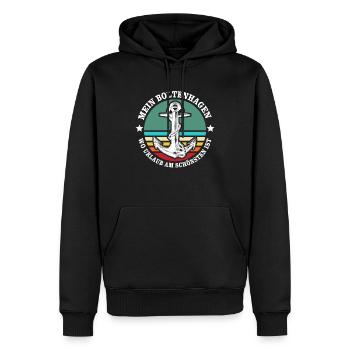 Boltenhagen Urlaub - Männer Premium Bio Hoodie - Schwarz - Vorne - Nico (187cm)