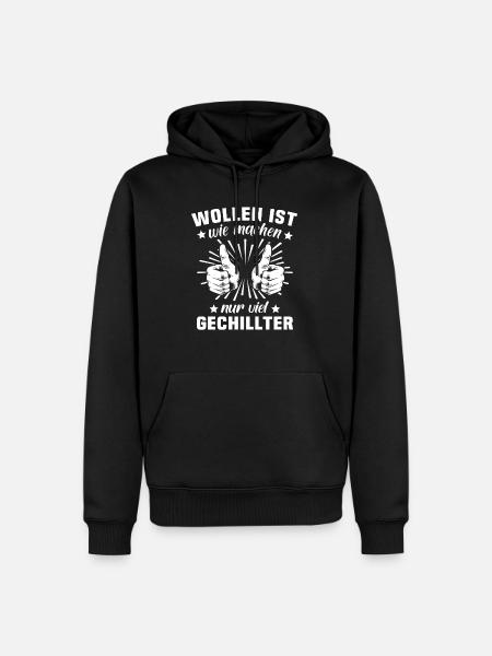 Machen Wollen - Männer Premium Bio Hoodie - Schwarz