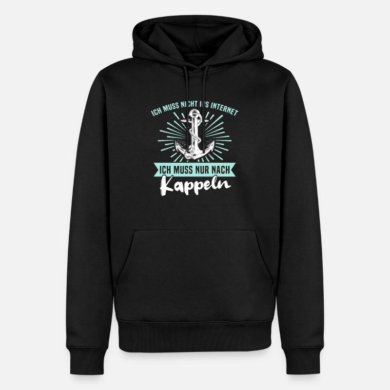 Kappeln Sprüche Kappelner Spruch - Männer Premium Bio Hoodie - Schwarz