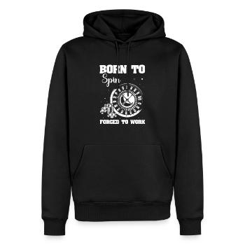 Casino - Sweat à capuche Premium bio Homme - noir - Devant - Nico (187cm)