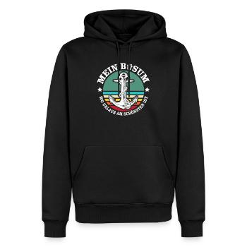 Büsum Urlaub - Männer Premium Bio Hoodie - Schwarz - Vorne - Nico (187cm)