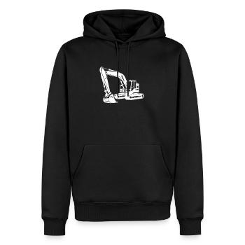 Baggerfuehrer Baggerfahrer - Männer Premium Bio Hoodie - Schwarz - Vorne - Nico (187cm)
