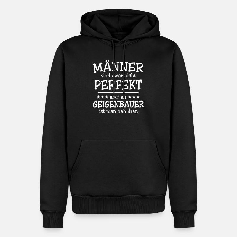 Geigenbauer Männer - Männer Premium Bio Hoodie - Schwarz