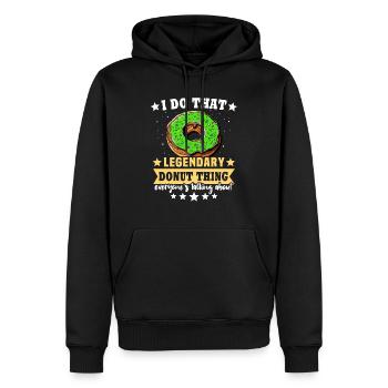 Donut Liebe Doughnut Donutliebhaber - Männer Premium Bio Hoodie - Schwarz - Vorne - Nico (187cm)