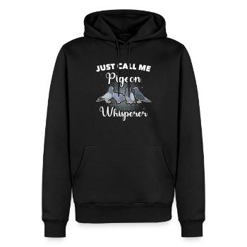 Taube Taubenzüchter - Männer Premium Bio Hoodie - Schwarz - Vorne - Nico (187cm)