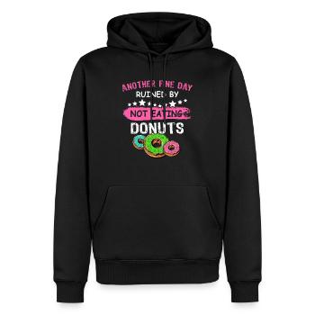 Donut Doughnut - Männer Premium Bio Hoodie - Schwarz - Vorne - Nico (187cm)