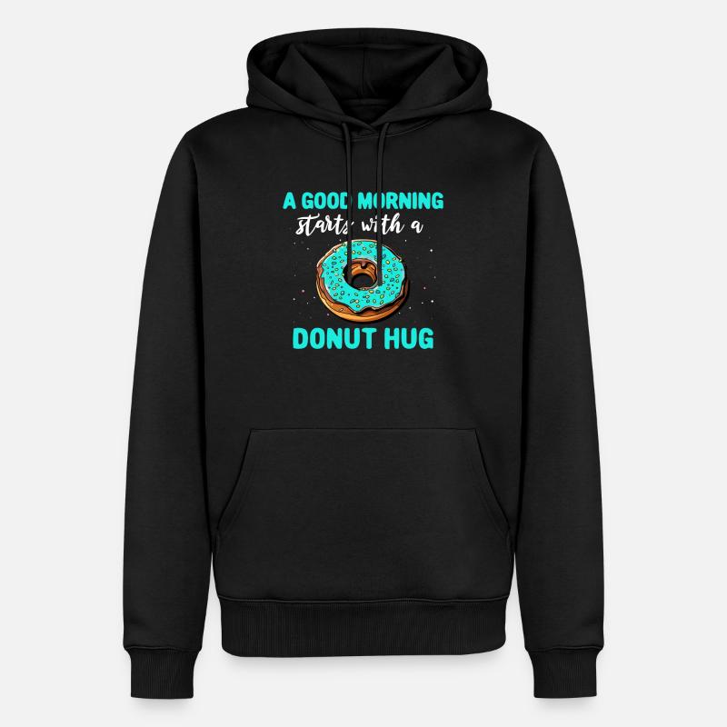 Donuts Doughnuts - Männer Premium Bio Hoodie - Schwarz
