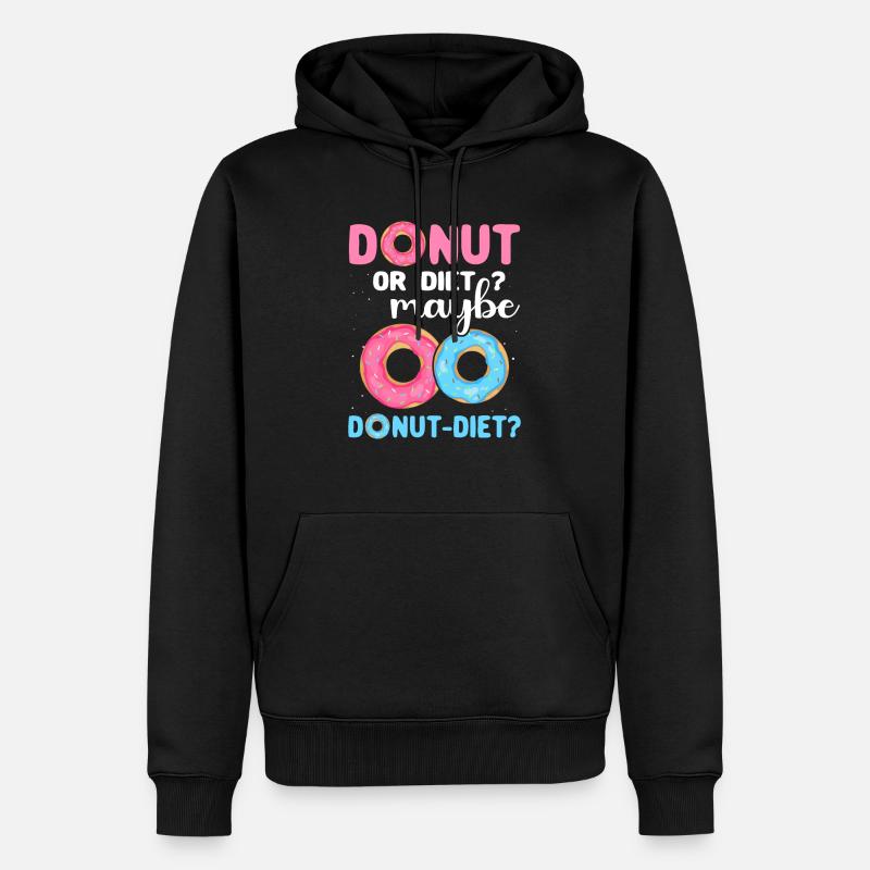 Donut Diät Doughnuts - Männer Premium Bio Hoodie - Schwarz