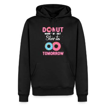 Doughnut Love Donuts - Männer Premium Bio Hoodie - Schwarz - Vorne - Nico (187cm)