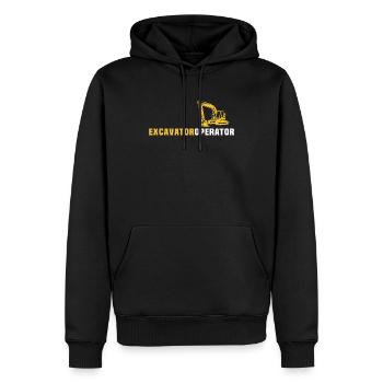 Bagger Fahren Baggerfahrer - Männer Premium Bio Hoodie - Schwarz - Vorne - Nico (187cm)