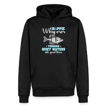 Pêche au poisson-lune Pêche à la merde - Sweat à capuche Premium bio Homme - noir - Devant - Nico (187cm)