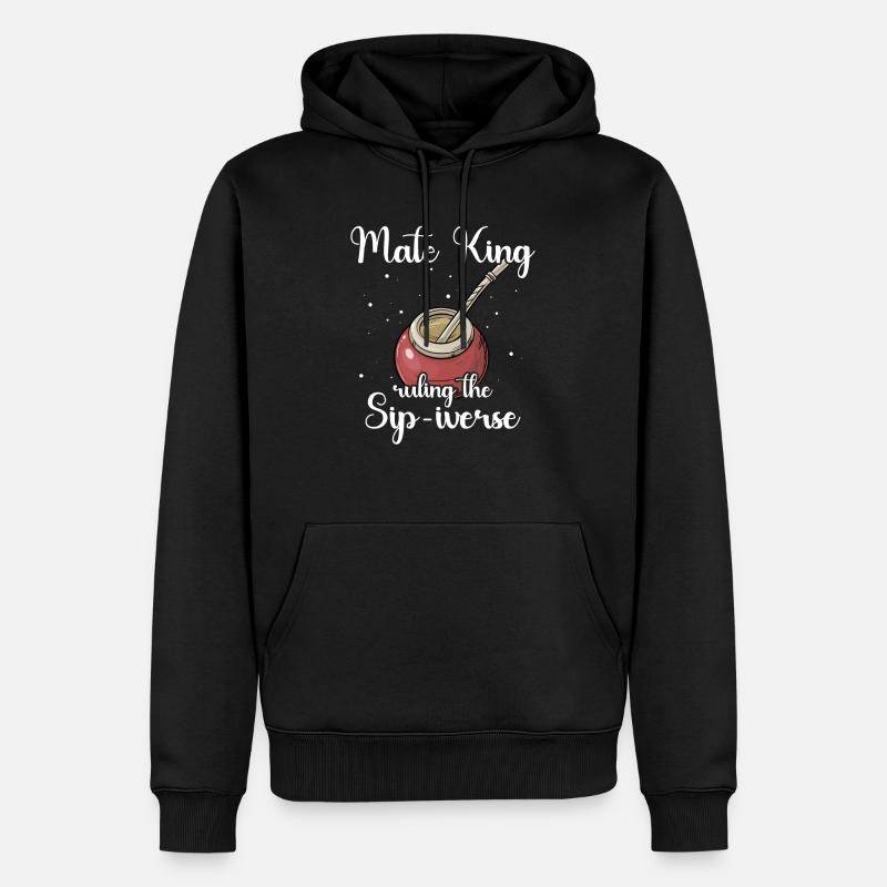 Mate Tee - Männer Premium Bio Hoodie - Schwarz