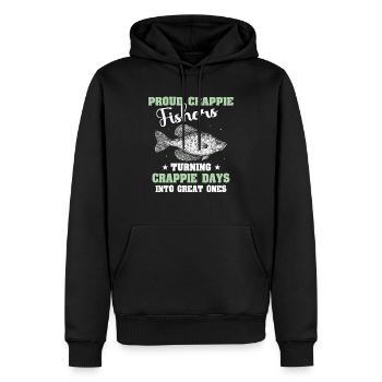 Crappie Sonnenbarsch Angler - Männer Premium Bio Hoodie - Schwarz - Vorne - Nico (187cm)
