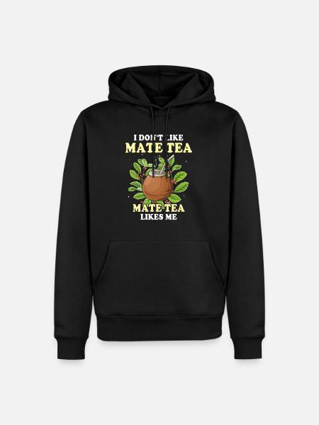 Mate Tee Teetrinker - Männer Premium Bio Hoodie - Schwarz