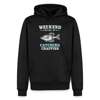 Sunbass Perche Pêche à la merle - Sweat à capuche Premium bio Homme - noir - Devant - Nico (187cm)