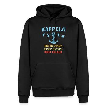 Kappeln Sprüche - Männer Premium Bio Hoodie - Schwarz - Vorne - Nico (187cm)